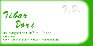 tibor dori business card